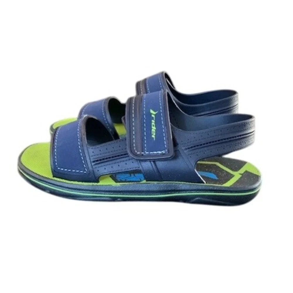 Rider Kids Blue‎ Sport Sandals Velcro Strap Outdoor Water Shoes Boys Size 2/3